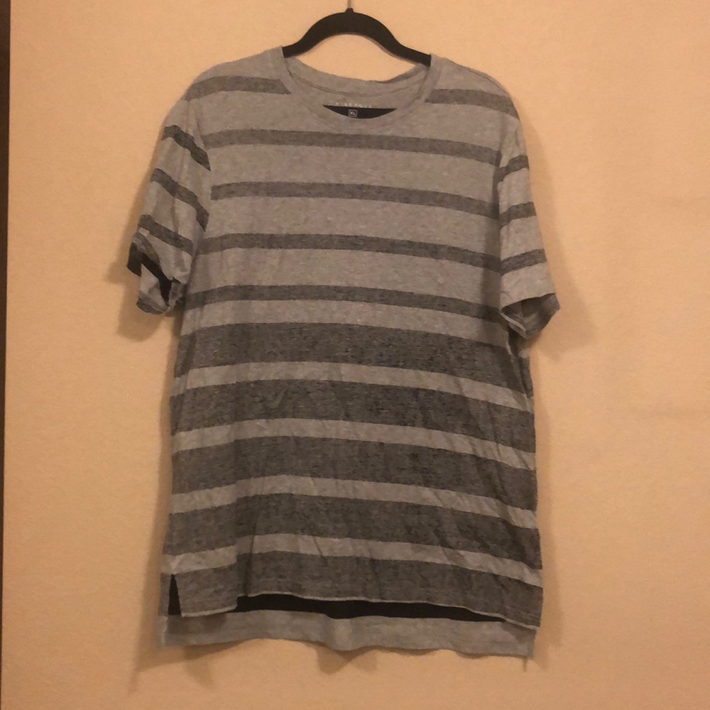 Black and grey striped t shirt
